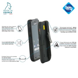 Mobilis Protech Reinforced Protective Case Compatible with Honeywell CT40XP - CT40 + Grip Tape and Pen Holder - Compatible with Charging Accessories