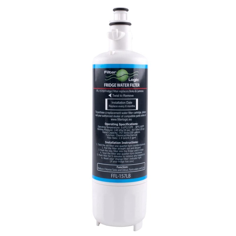 FilterLogic FFL-157LB Internal Water Filter Replaces 4874960100 Compatible with Beko,