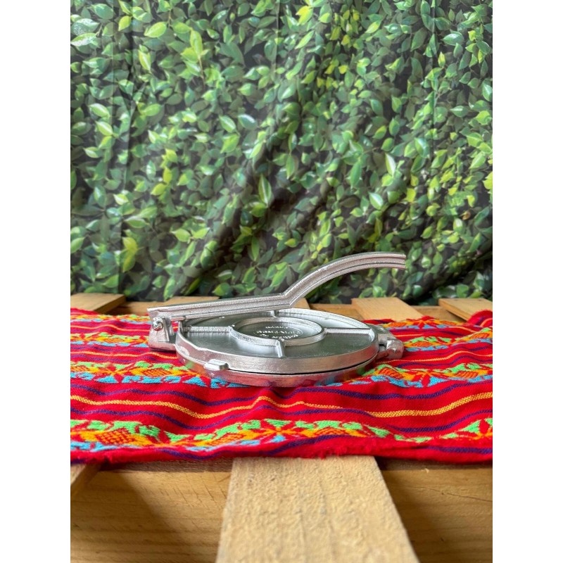 Gonzales Tortilla Press Manual 8in Aluminium. Tortilera Manual De Aluminum