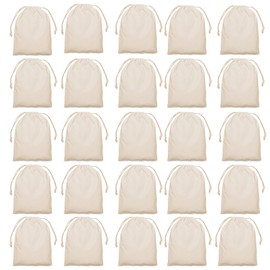 Small Fabric Bags Various Sizes Set for Painting – Mini Bag Money Bag Gift Bags Birthday Bags for Children's Birthday Parties DIY Gift for Weddings Outdoor Parties Drawstring Bag