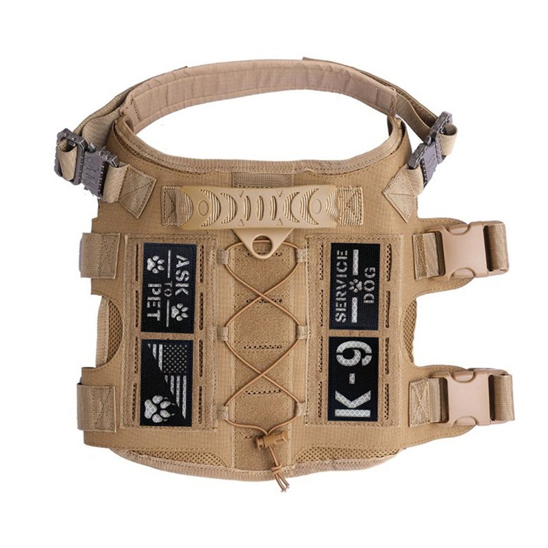 4 Pack Reflective Service Dog Ask to Pet k-9 Tactical