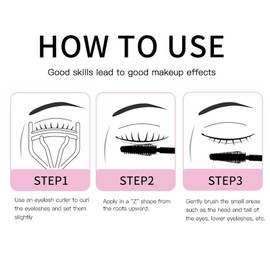 Colored Mascara Sets, Waterproof Colorful Mascara Gift Set, Long Lasting for Eyelash Eye Makeup