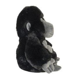Warmies® Heat Cushion / Soft Toy "Gorilla" Millet Lavender Filling 35 cm 800 g Black