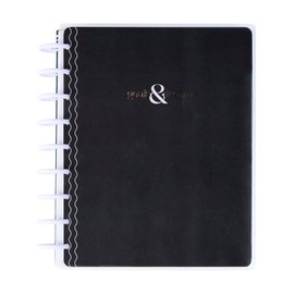 Happy Planner Undated Guided Disc-Bound Journal, 80 Pages, Classic Size, Goal Layout, Mauve & Moss Theme