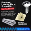 PRIME AVE Stainless Steel License Plate Screws – Rustproof with