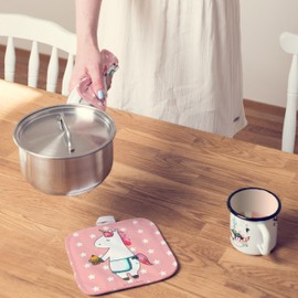 Mr. & Mrs. Panda Set of 2 pot holders unicorn muffin - gift, pot holder, pot holder, set of 2, oven gloves, unicorns
