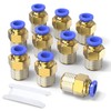 TAILONZ PNEUMATIC Male Straight 10mm Tube OD x 1/4 Push