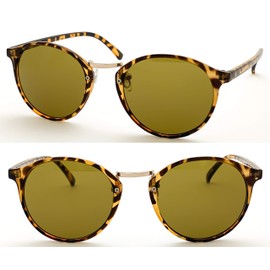 PP (Phenol Phthalein) IRUV1000 AG-011 Boston Sunglasses, Men's, Women's, Unisex, Blue Light Reduction, Near Infrared Protection, UV Protection, Color Lens, Cataract Prevention, Sabae Lens, brown demi/brown,