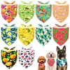 JpGdn 10PCS Dog Bandanas Summer Fruit for for Large Extral