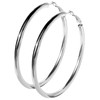Large Hoop Earrings For Women Trendy 80mm Stainless Steel Lady