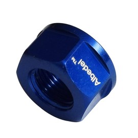 Albedel Blue 2 PCs M10 Bike Wheel Hub Axle Nuts 7075 Aluminum Bicycle Chromed Skewer Bolt Screw Nut Road MTB Replacement