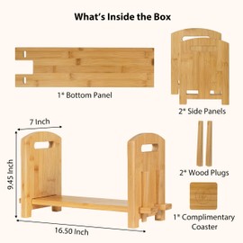 COSTA BUNNY COSTA BUNNY Adjustable Desktop Bookshelf - Sturdy Desk Bookshelf and Book Organizer - No Tools Required to Assemble This Desktop Bookcase, Perfect Tabletop Book Shelf for Office, Study Room
