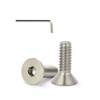 50 Pcs 1/4-20 x 1 Flat Head Socket Cap Screws