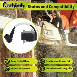 Carbhub Ignition Coil Fit for Stihl MS193 MS193 T MS193 TC Replace 1137 400 1306, ZF-IG-A00147-P