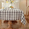 Checkered Tablecloth Rectangle Washable Buffalo Plaid Table Cloth Cotton Linen