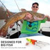QualyQualy Fishing Floats, Weighted Catfish Pole Floats, High Visibility Wood