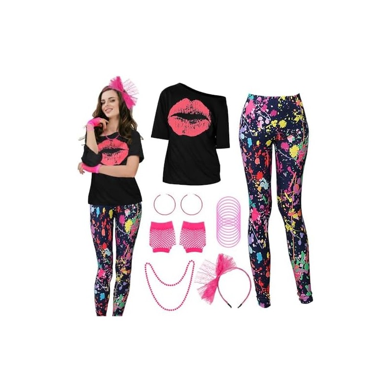 Disfraz de los años 80 para mujer – Conjunto 18