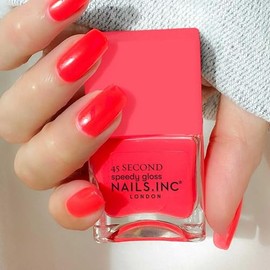 Nails.INC Esmalte de uñas de secado rápido, Charlie, rosa coral
