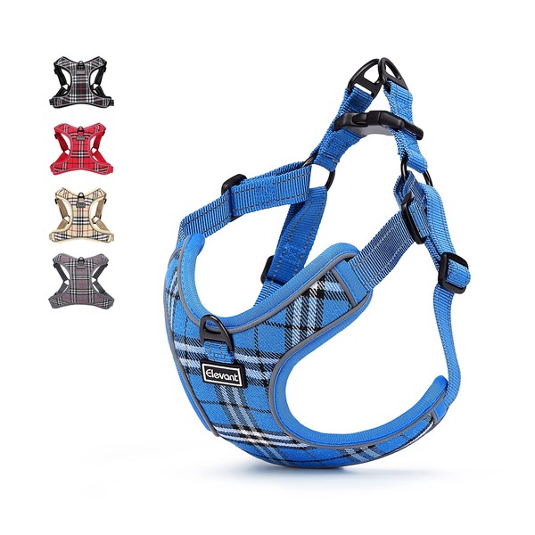 Elevant Dog Harness Adjustable, Step-in Reflective Breathable Harness, Soft Padded