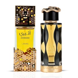 Lattafa Atheeri & Teriaq Intense Eau de Parfum Sprays 100ml | Ethereal Florals Meet Spicy-Sweet Indulgence in This Beautifully Balanced Bundle. (Bundle)
