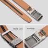SENDEFN Men's Leather Belt, Ratchet Automatic Buckle for Men, Business