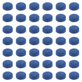 ECSiNG 50PCS 10mm Cue Tips Pool Billiard Replacement Tips with Storage Box for Pool Cues and Snooker Billiard Accessories Blue