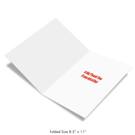 NobleWorks - Coach Thank You Greeting Card with Envelope Group, Coworker, Gang (Big 8.5 x 11 Inch) Big Thanks From The Team J6884TYG-US