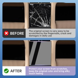 ZCLINKO Car Screen Protector Foils for 2020+ Porcshe Taycan Accessories Front Air Conditioner Screen Display TPU Plastic Anti-Scratch Center Control Touchscreen Protective Film 1PCS(8.4 Inch)