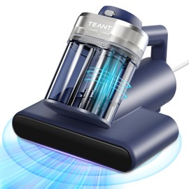 Teant Mattress Bed Vacuum Cleaner, 16 kPa Suction & 253.7nm UV-C, MV-Blue