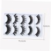 Mikinona 5pair Thick Faux Eyelashes for Women Lightweight Reusable Dramatic