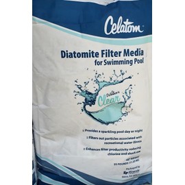 EP MINERALS LLC Swimming Pool Diatomaceous Earth DE Powder Diatomite Filter Media 25 lbs