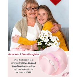 PZXHRY Grandma Granddaughter Bracelets Grandma Gifts from Granddaughter