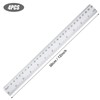 4 pcs Rulers 30cm, Dual Scale Ruler with Metric &
