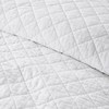WDCOZY 100% Cotton Queen Size Quilt Set - White Ruffle