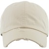 KBETHOS KBE-Vintage STN Vintage Washed Cotton Baseball Cap, Stone