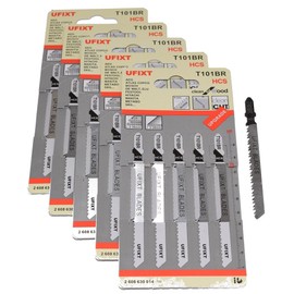 Ufixt Fits Jigsaw Blades T101BR for Down Cutting Laminates and Veneers High Carbon Steel HCS 25 Pack