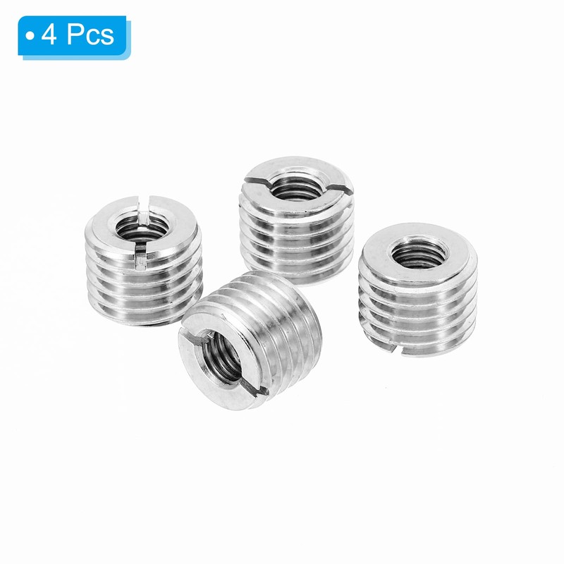 PATIKIL 4pcs Thread Adapter Sleeve Reduction Nuts M16x M8x12mm Female