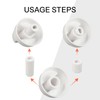 FortuneGlobe Universal Control Knobs with 12 Adapters Black for 6cm