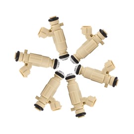 RATCHROLL 6pcs 35310-23600 Fuel Injector for Hyundai Santa Fe 07-09 Tucson 05-09 Elantra 01-08 Tiburon 03-08 for Kia Optima Rondo 07-10 Soul Sportage Spectra Spectra5 Replacement Car Parts