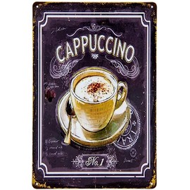 30 x 20 cm Weatherproof Coffee Café Tin Sign, Speciality Recipe, Decorative Overview Wall Sign, Kitchen Sign, Coffee House Culture