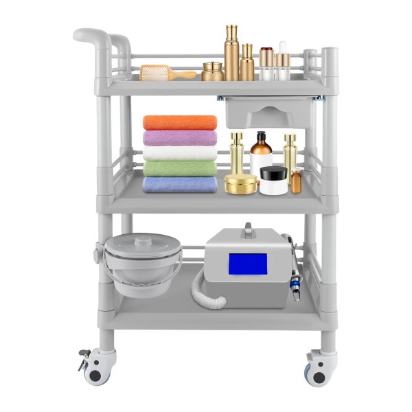 Unbranded 3-tier Beauty Salon Cart Beauty Instrument Cart Rolling Tool