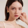 SHANTYSON Gold Thick Hoop Earrings for Women 14K Gold Plated