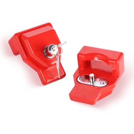 NAKANEKO Glad Hand Lock Keyed Alike 4 Pack Heavy Duty Aluminum Air Brake Glad Hand Lock for Tractor Trailer