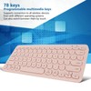 78 Key Wireless Keyboard Bluetooth 5.0 Programmable Ergonomics Laptop Keyboard