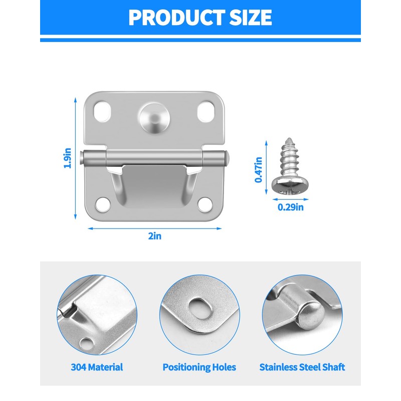 Cooler Stainless Steel Hinge Replacement for Coleman, Camping Coolers Accessories