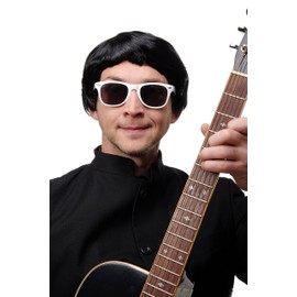 WIG ME UP - Wig Black Carnival Mushroom Head Page Mod Britain Pop Men Women 1496-P103