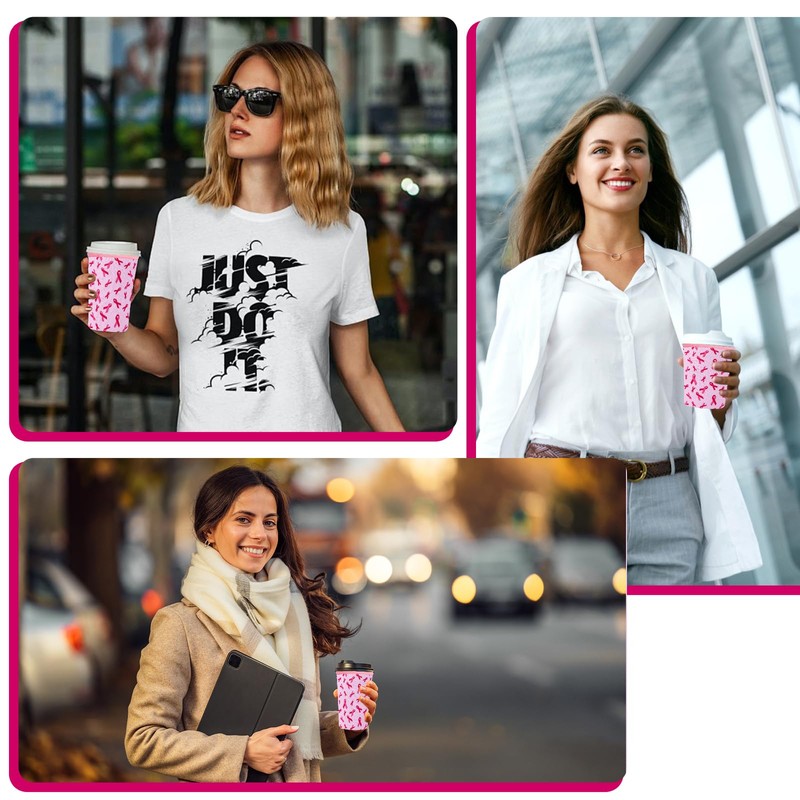 3 Pack Reusable Insulated Thicken Sleeve for Iced Coffee Cup