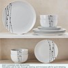 Studio Nova Linear Symphony 12 Piece Dinnerware Plate Bowl Set,