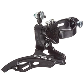Shimano FD-TZ500 6-speed MTB front derailleur, down swing, down pull, 31.8mm, 66-69, 42T