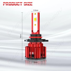 CHUSYYRAY 9005 LED Headlight Bulb 6000K Cool White 24000LM High Beam Light Lamp